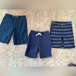 EUC Lot Of Boys Size 5 Navy Dress/School Shorts Calvin Klein & Carters